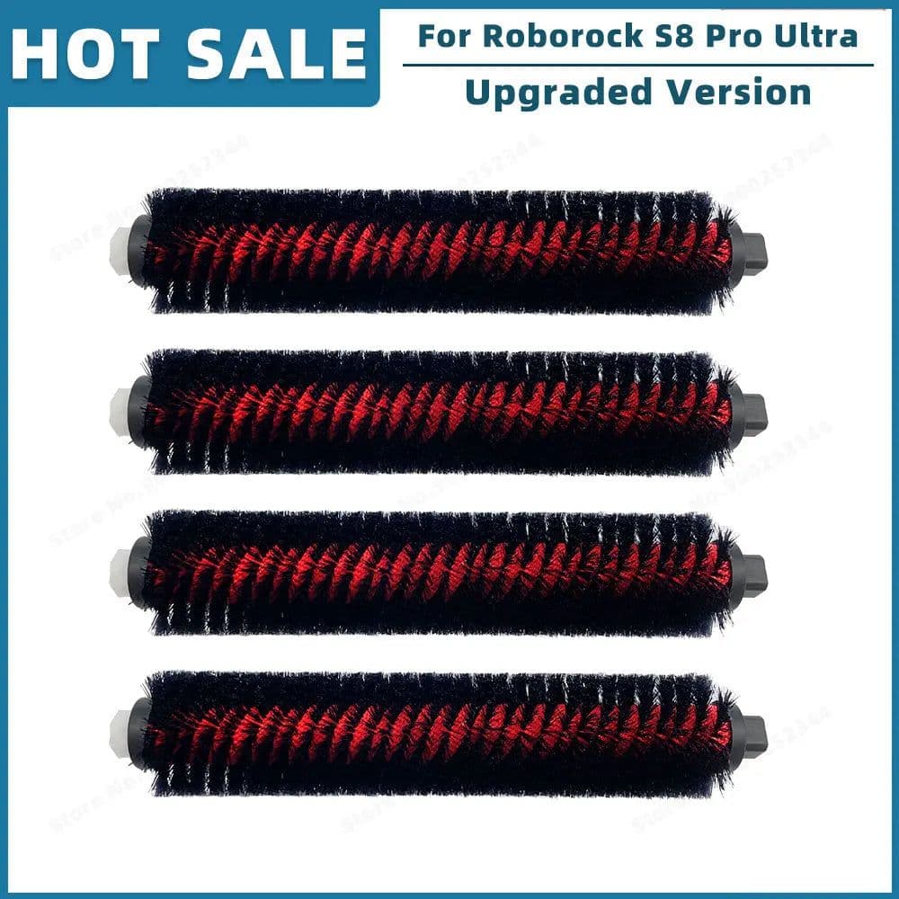 image-Compatible For Roborock S8 Pro Ultra Parts Accessories Cleaning Tank Filter High Speed Cleaning Rolling Brush Front Wheel Caster