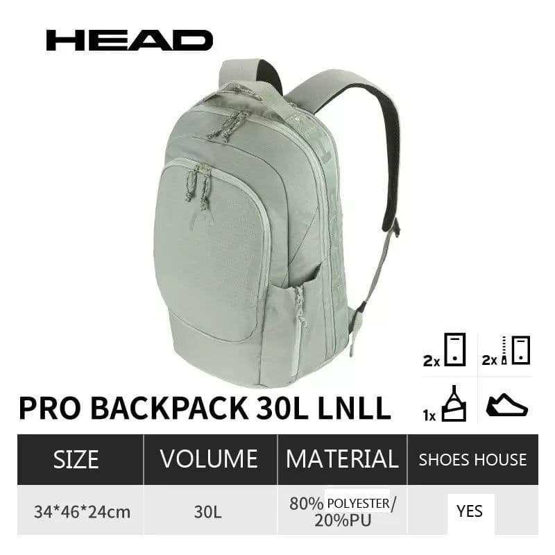 image-Original HEAD Pro Duffle Peretini Tennis Backpack 2023 New 6R 9R Tennis Rackets Bag Unisex Portable Squash Padel Tenis Court Bag