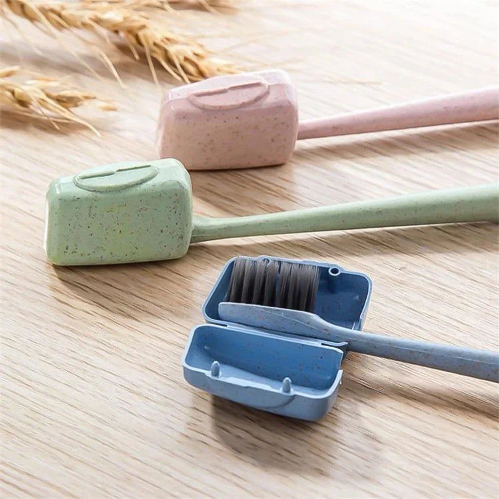 image-4Pcs/set Mini Toothbrush Head Cover Portable Tooth Brush Holder Cap For Outdoor Travel Household Bathroom Organizer Accessories
