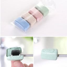 image-4Pcs/set Mini Toothbrush Head Cover Portable Tooth Brush Holder Cap For Outdoor Travel Household Bathroom Organizer Accessories