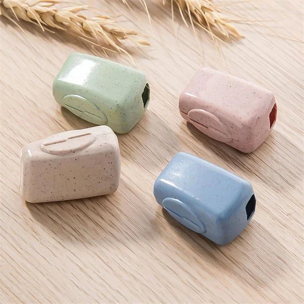 image-4Pcs/set Mini Toothbrush Head Cover Portable Tooth Brush Holder Cap For Outdoor Travel Household Bathroom Organizer Accessories