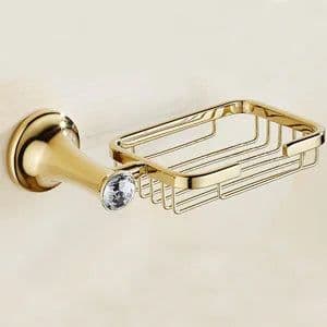 image-Stainless Steel Gold Plated Bathroom Hardware Set Towel Rack Toilet Paper Holder Towel Bar Hook Bathroom Accessories Set