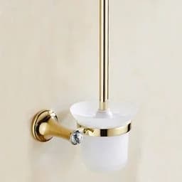 image-Stainless Steel Gold Plated Bathroom Hardware Set Towel Rack Toilet Paper Holder Towel Bar Hook Bathroom Accessories Set
