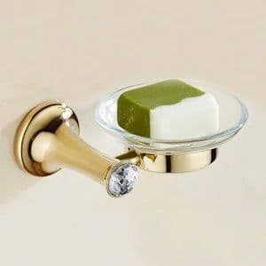 image-Stainless Steel Gold Plated Bathroom Hardware Set Towel Rack Toilet Paper Holder Towel Bar Hook Bathroom Accessories Set