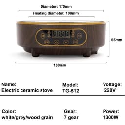 image-1300W Electric Ceramic Stove Smart Tea Stove Boiling Water Heater Household 7 Gear Heating Stove Tea Maker Water Boiler 220V
