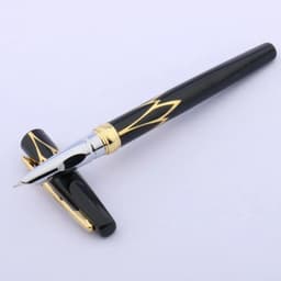 image-1pc new golden red black Fine Nib Fountain Pen School Office Writing Supplies