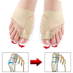 image-1Pair Toe Separator Hallux Valgus Bunion Corrector Hammer Toe Straightener Foot Pain Relief Orthopedic Pedicure Tools Foot Care