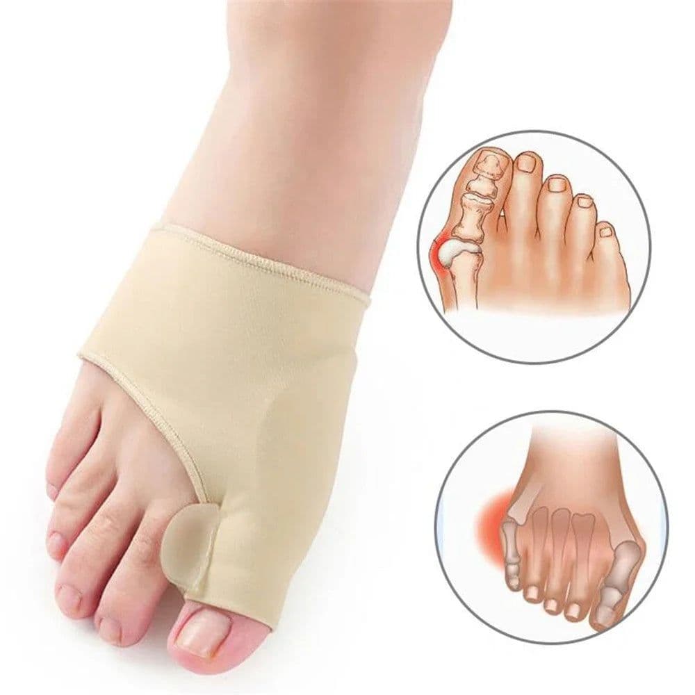 image-1Pair Toe Separator Hallux Valgus Bunion Corrector Hammer Toe Straightener Foot Pain Relief Orthopedic Pedicure Tools Foot Care