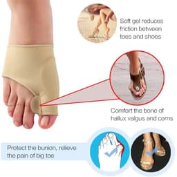 image-1Pair Toe Separator Hallux Valgus Bunion Corrector Hammer Toe Straightener Foot Pain Relief Orthopedic Pedicure Tools Foot Care