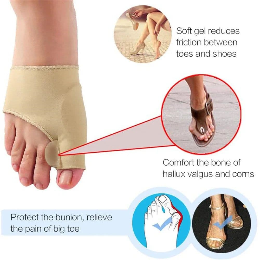 image-1Pair Toe Separator Hallux Valgus Bunion Corrector Hammer Toe Straightener Foot Pain Relief Orthopedic Pedicure Tools Foot Care