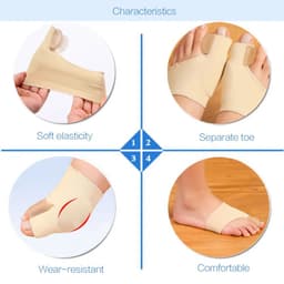 image-1Pair Toe Separator Hallux Valgus Bunion Corrector Hammer Toe Straightener Foot Pain Relief Orthopedic Pedicure Tools Foot Care