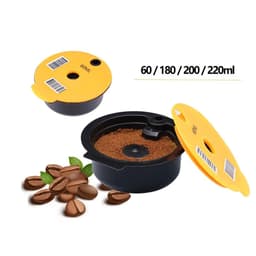 image-Reusable Coffee Capsule Pods for BOSCH-s Machine Tassimo Espresso Refillable Coffee Filters Pod Silicone Lid 60/180200/220ML