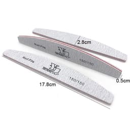 image-2/5pcs/lot Moon Nail File Mix Color Limas 80/100/150/180/240 Grit Sandpaper Disposable Cuticle Remover Buffers Manicure Tool Set
