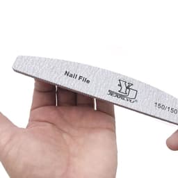 image-2/5pcs/lot Moon Nail File Mix Color Limas 80/100/150/180/240 Grit Sandpaper Disposable Cuticle Remover Buffers Manicure Tool Set