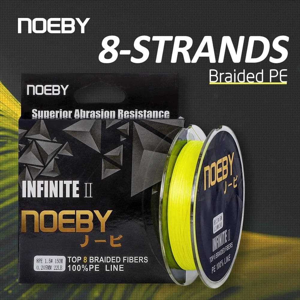 image-NOEBY PE Line X8 Strand Braided Fishing Line 150m 300m 1-103LB Super Tension Wear Resistance Smooth Multifilament Fishing Line