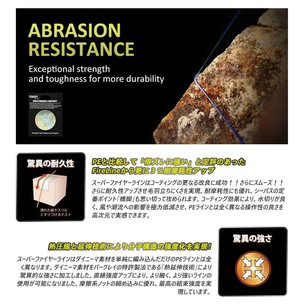 image-NOEBY PE Line X8 Strand Braided Fishing Line 150m 300m 1-103LB Super Tension Wear Resistance Smooth Multifilament Fishing Line
