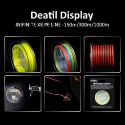 image-NOEBY PE Line X8 Strand Braided Fishing Line 150m 300m 1-103LB Super Tension Wear Resistance Smooth Multifilament Fishing Line