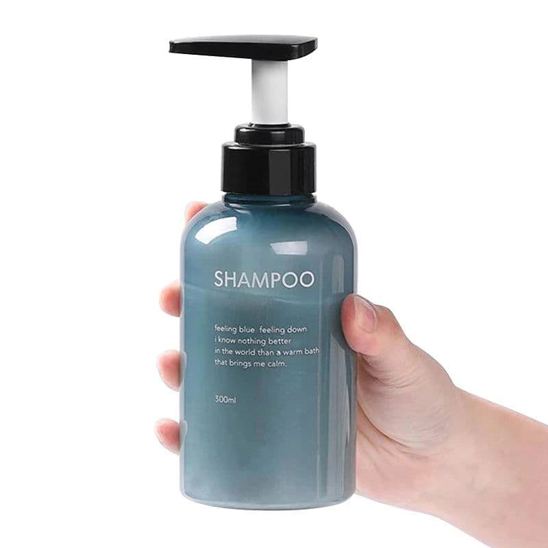 image-Liquid Soap Dispenser Bottle Bathroom Shampoo Body Wash Bottle Press Type Lotion Empty Bottle 300ML/500ML