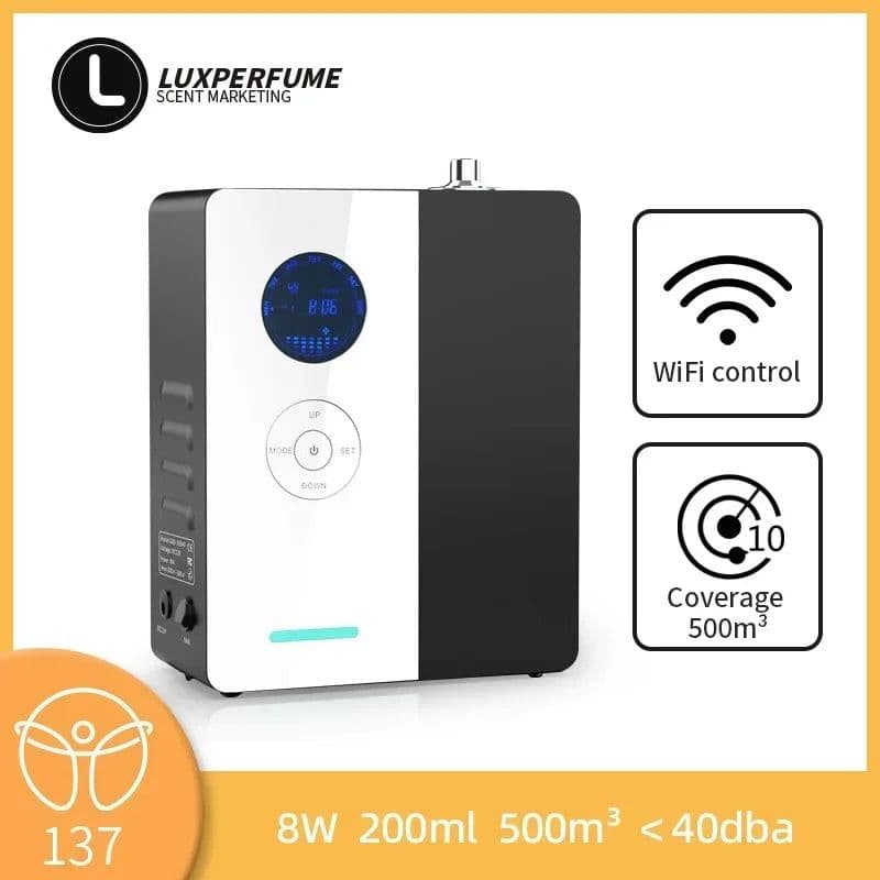image-500m³ Hotel Aroma Essential Oil Diffuser Multi Segment Timing Air Freshener Room Fragrance Office Perfume Purifier Scent Machine