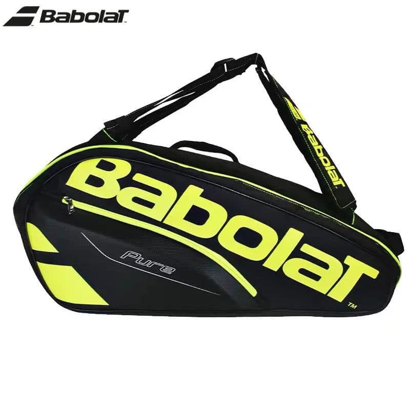 image-Original Pure Series BABOLAT Tennis Bag 6 Rackets Padel Beach Tennis Backpack Shoes Compartment CCT Inner Storage Shoulder Bags