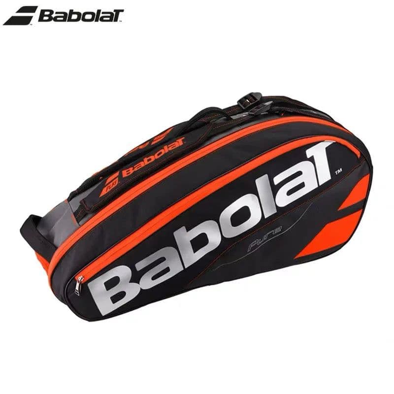 image-Original Pure Series BABOLAT Tennis Bag 6 Rackets Padel Beach Tennis Backpack Shoes Compartment CCT Inner Storage Shoulder Bags