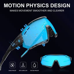image-X-TIGER New Cycling Glasses MTB Bike Protection Eyewear Running Fishing Sports Men Women 5 Lens Polarized Bicycle Sunglasses