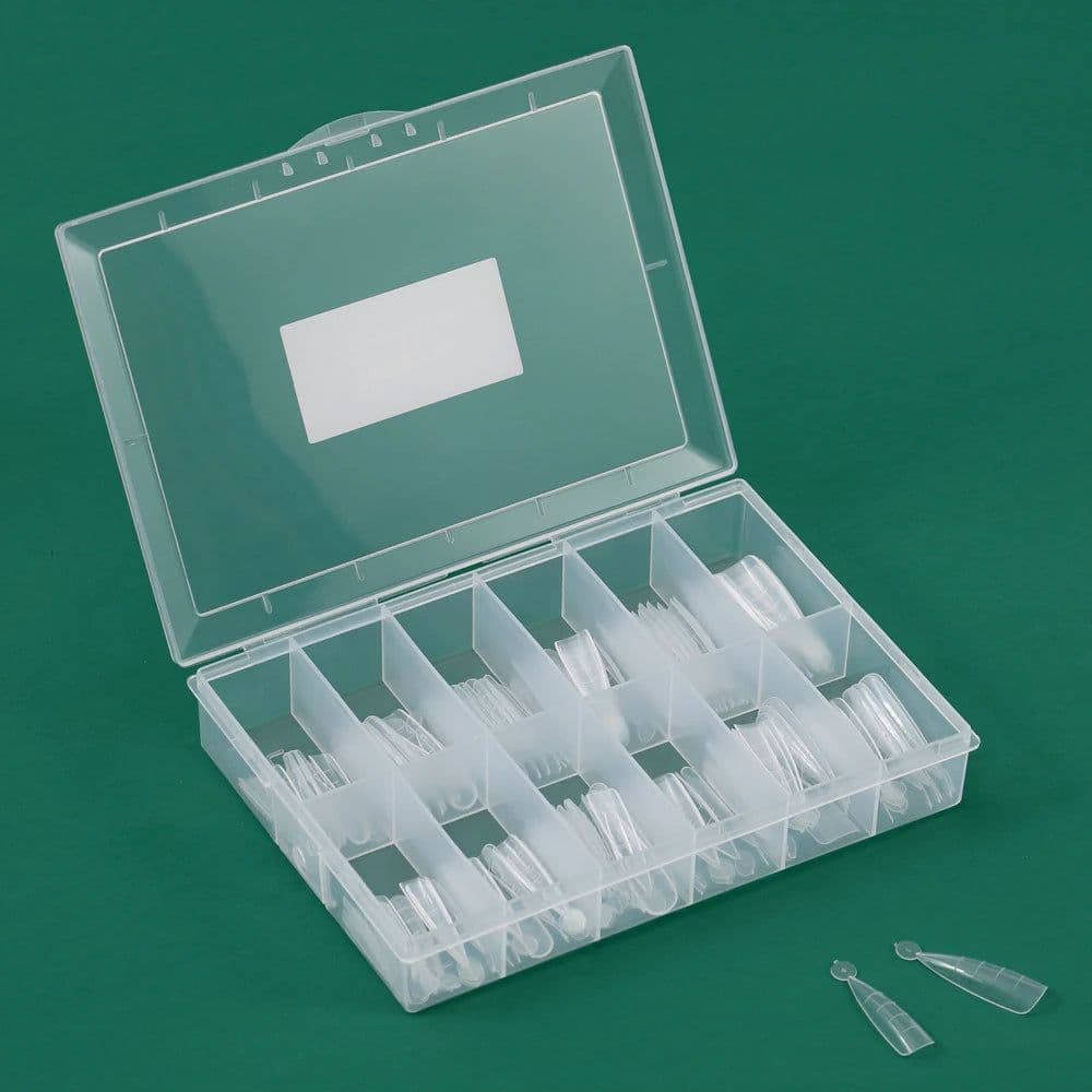 image-Nailpop Dual System Nails Forms Acrylic Extension False Nail Tips Top Forms for Nails Gel Building Mold Art Tools 120Pcs/Box