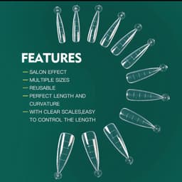 image-Nailpop Dual System Nails Forms Acrylic Extension False Nail Tips Top Forms for Nails Gel Building Mold Art Tools 120Pcs/Box