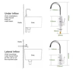 image-ATWFS Tankless Electric Newest Water Heater Kitchen Instant Hot Water Tap Heater Water Faucet Instantaneous Heater3000w