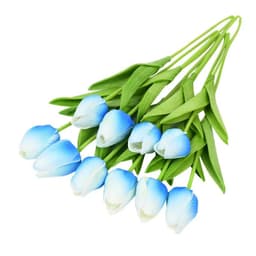 image-10PCS Tulip Artificial Flower Real Touch Artificial Bouquet PE Fake Flower for Wedding Decoration Flowers Home Garden Decor