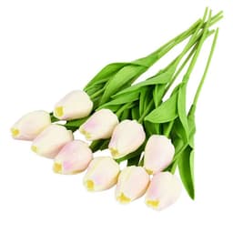 image-10PCS Tulip Artificial Flower Real Touch Artificial Bouquet PE Fake Flower for Wedding Decoration Flowers Home Garden Decor