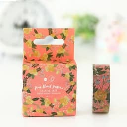 image-15mm X 7m Cute Lotkawaii Flower food animals Decorative Washi Tape DIY Scrapbooking Masking Tape School Office Supply