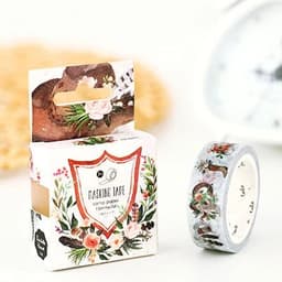 image-15mm X 7m Cute Lotkawaii Flower food animals Decorative Washi Tape DIY Scrapbooking Masking Tape School Office Supply