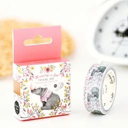 image-15mm X 7m Cute Lotkawaii Flower food animals Decorative Washi Tape DIY Scrapbooking Masking Tape School Office Supply