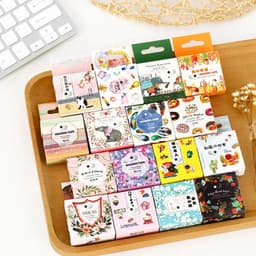 image-15mm X 7m Cute Lotkawaii Flower food animals Decorative Washi Tape DIY Scrapbooking Masking Tape School Office Supply