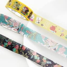 image-15mm X 7m Cute Lotkawaii Flower food animals Decorative Washi Tape DIY Scrapbooking Masking Tape School Office Supply