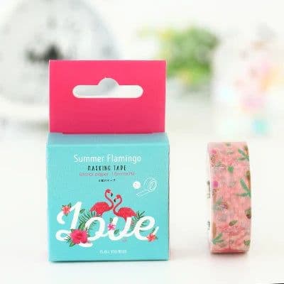 image-15mm X 7m Cute Lotkawaii Flower food animals Decorative Washi Tape DIY Scrapbooking Masking Tape School Office Supply