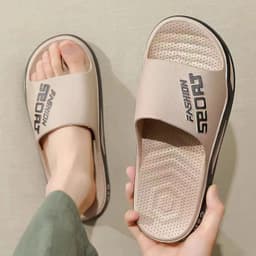 image-Big Size 48 49 Men Outside Slippers Summer Beach Sandals Thick Sole Non-slip Slides Fashion Slides Indoor Casual Bathroom Shoes