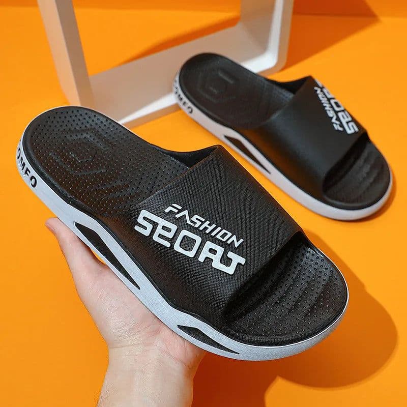 image-Big Size 48 49 Men Outside Slippers Summer Beach Sandals Thick Sole Non-slip Slides Fashion Slides Indoor Casual Bathroom Shoes