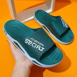 image-Big Size 48 49 Men Outside Slippers Summer Beach Sandals Thick Sole Non-slip Slides Fashion Slides Indoor Casual Bathroom Shoes