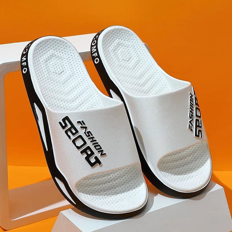 image-Big Size 48 49 Men Outside Slippers Summer Beach Sandals Thick Sole Non-slip Slides Fashion Slides Indoor Casual Bathroom Shoes