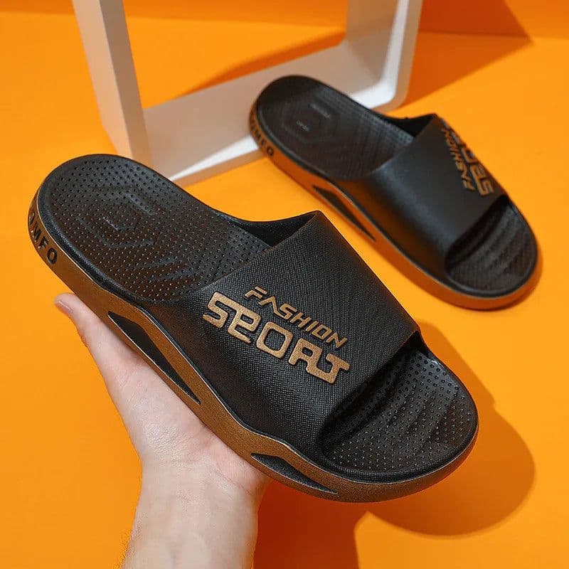 image-Big Size 48 49 Men Outside Slippers Summer Beach Sandals Thick Sole Non-slip Slides Fashion Slides Indoor Casual Bathroom Shoes