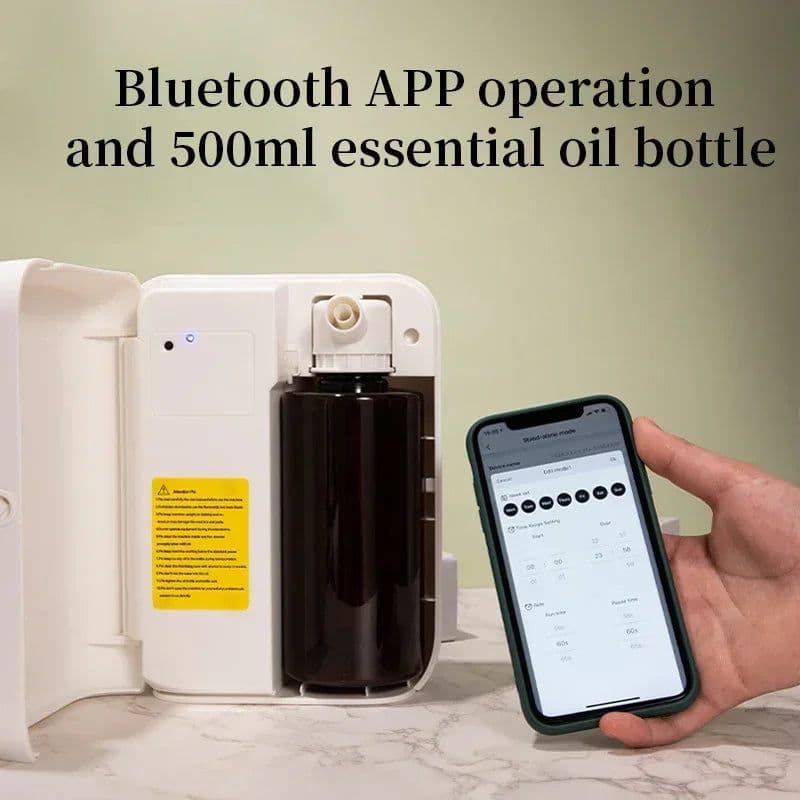 image-1500m³ Bluetooth Diffuser Electric Smell for Home Perfume Essential Oils Air Freshener 500ML Capacity HVAC Fragrance Flavoring