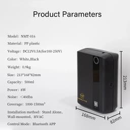 image-1500m³ Bluetooth Diffuser Electric Smell for Home Perfume Essential Oils Air Freshener 500ML Capacity HVAC Fragrance Flavoring