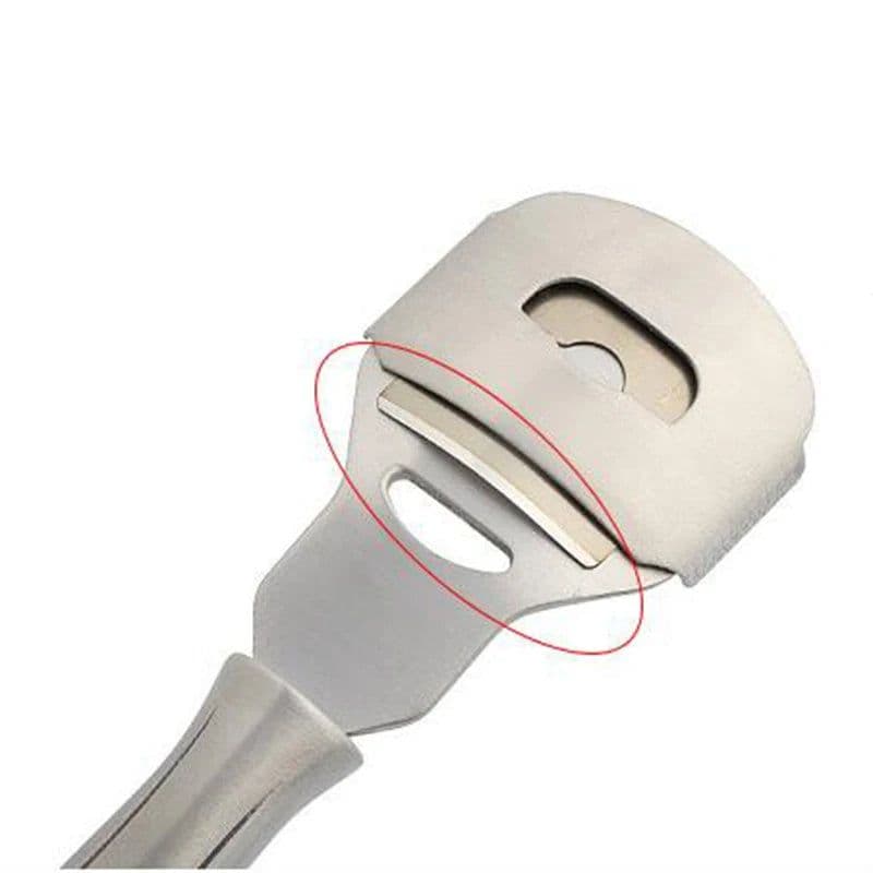 image-Foot Callus Shaver Heel Hard Skin Remover Hand Feet Pedicure Razor Tool Shavers Stainless Steel Handle 10 Blades Foot Care Tools