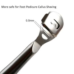 image-Foot Callus Shaver Heel Hard Skin Remover Hand Feet Pedicure Razor Tool Shavers Stainless Steel Handle 10 Blades Foot Care Tools