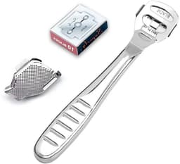 image-Foot Callus Shaver Heel Hard Skin Remover Hand Feet Pedicure Razor Tool Shavers Stainless Steel Handle 10 Blades Foot Care Tools