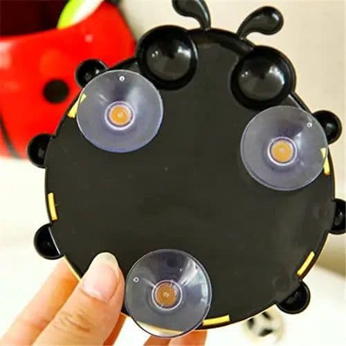 image-2pcs Ladybug Toothbrush Holder Cute Cartoon Animal Toothbrush Toothpaste Wall Suction Holders Rack for Kids Container Organizer