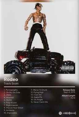 image-Utopia Album Cover Poster Hip Hop Singer Star Travis Scott Canvas Painting Prints Wall Picture Bedroom Club Home Decor Fan Gifts