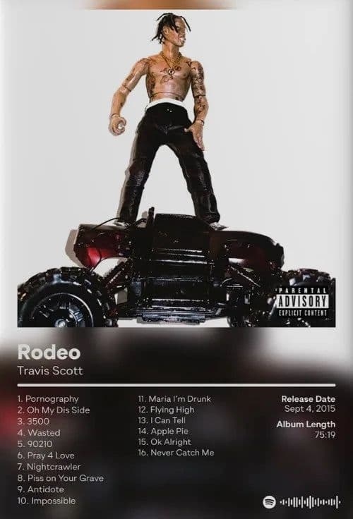 image-Utopia Album Cover Poster Hip Hop Singer Star Travis Scott Canvas Painting Prints Wall Picture Bedroom Club Home Decor Fan Gifts